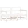 Garden Corner Sofas - White Solid Pine - Stylish & Comfortable