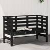 Garden Bench Black 111.5x53x71 cm Solid Wood Pine Colour black pine Quantity in Package 1 Number of 