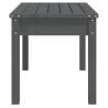 Garden Bench Grey 80x44x45 cm - Solid Pine Wood