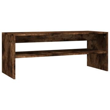 Stylish Smoked Oak Coffee Table - 100x40x40 cm | HipoMarket