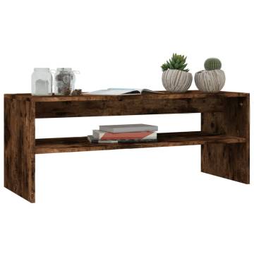 Stylish Smoked Oak Coffee Table - 100x40x40 cm | HipoMarket