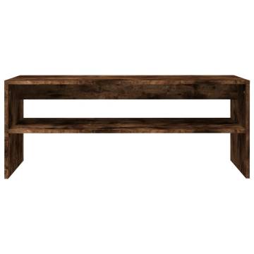 Stylish Smoked Oak Coffee Table - 100x40x40 cm | HipoMarket