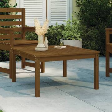 Garden Table Honey Brown - Solid Wood Pine 82.5x82.5 cm