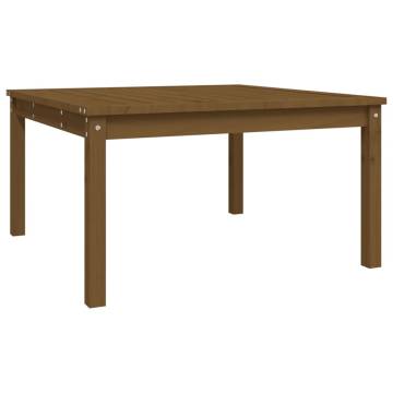 Garden Table Honey Brown - Solid Wood Pine 82.5x82.5 cm