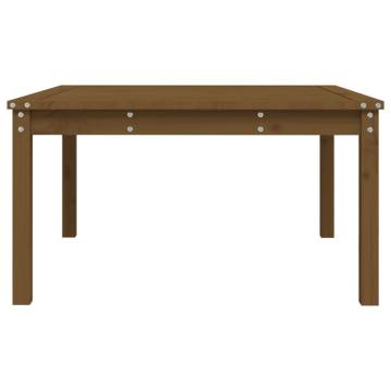 Garden Table Honey Brown - Solid Wood Pine 82.5x82.5 cm