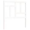 White Small Single Bed Frame with Headboard | Solid Wood