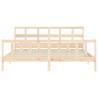 Super King Size Solid Wood Bed Frame with Headboard