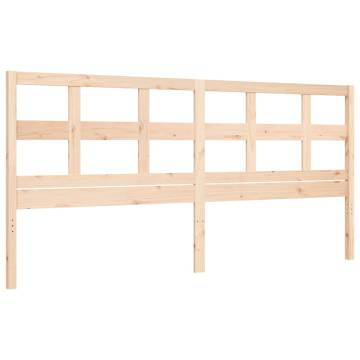 Super King Size Solid Wood Bed Frame with Headboard