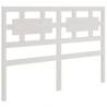 White Solid Wood Bed Frame 120x200 cm - Timeless Design