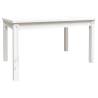 Garden Table White | Solid Pine Wood 82.5x50.5 cm - HipoMarket