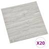 Self-Adhesive PVC Flooring Planks - Light Grey - 20 pcs