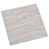 Self-Adhesive PVC Flooring Planks - Light Grey - 20 pcs