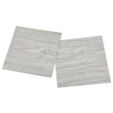 Self-Adhesive PVC Flooring Planks - Light Grey - 20 pcs