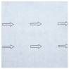 Self-Adhesive PVC Flooring Planks - Light Grey - 20 pcs