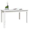 Garden Table White | Solid Pine Wood 82.5x50.5 cm - HipoMarket