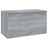 Stylish Grey Sonoma Storage Chest - Multi-Functional 84x42 cm