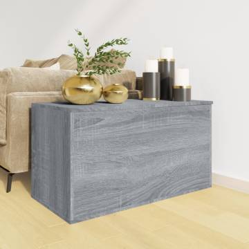 Stylish Grey Sonoma Storage Chest - Multi-Functional 84x42 cm