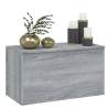 Stylish Grey Sonoma Storage Chest - Multi-Functional 84x42 cm