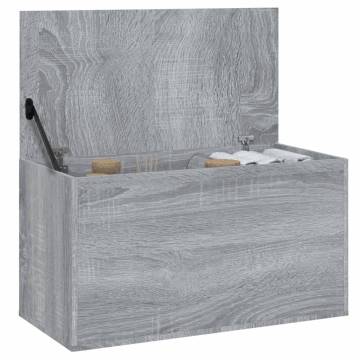 Stylish Grey Sonoma Storage Chest - Multi-Functional 84x42 cm