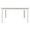 Garden Table White | Solid Pine Wood 82.5x50.5 cm - HipoMarket