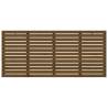 Honey Brown Wall Headboard - Solid Pine, 206x3x91.5 cm