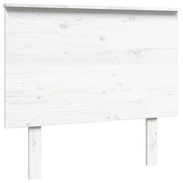 White Solid Pine Bed Headboard | Stylish & Rustic Design