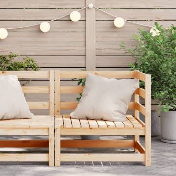 Garden Sofa Corner - Solid Pine Wood 70x70x67 cm | Hipomarket