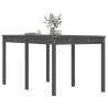 Garden Table Grey 159.5x82.5 cm Solid Wood Pine | Hipo Market