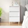 Bedside Cabinet High Gloss White 40x35x70 cm Engineered Wood Colour high gloss white Quantity in Package 1 