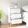 High Gloss White Bedside Cabinet - Stylish & Durable | Hipomarket