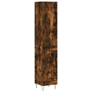 Elegant Highboard in Smoked Oak - Storage & Style