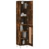 Elegant Highboard in Smoked Oak - Storage & Style