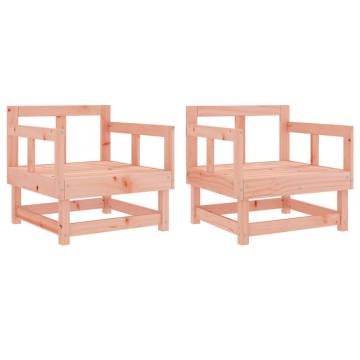 Garden Chairs 2 pcs Solid Wood Douglas - Durable & Stylish