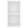 High Gloss White Wall-Mounted TV Cabinet - 37x37x72 cm