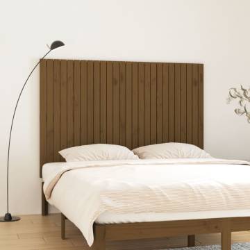 Honey Brown Wall Headboard - Solid Pine 166x3x110 cm