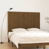 Wall Headboard Honey Brown 166x3x110 cm Solid Wood Pine Colour honey brown Size 166 x 110 cm Quantity in Package 1 