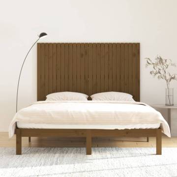 Honey Brown Wall Headboard - Solid Pine 166x3x110 cm