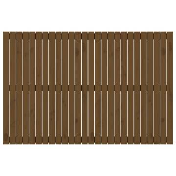 Honey Brown Wall Headboard - Solid Pine 166x3x110 cm