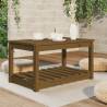 Honey Brown Garden Table - Solid Pine Wood | 82.5x50.5 cm