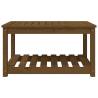 Honey Brown Garden Table - Solid Pine Wood | 82.5x50.5 cm