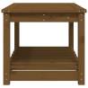 Honey Brown Garden Table - Solid Pine Wood | 82.5x50.5 cm