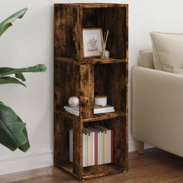 Corner Cabinet Smoked Oak - Stylish Storage Solution | HipoMarket