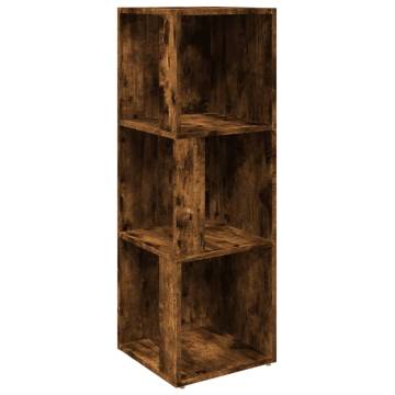 Corner Cabinet Smoked Oak - Stylish Storage Solution | HipoMarket