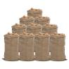 Jute Sacks 10 pcs 65x135 cm 100% Jute 340 gsm Size 65 x 135 cm Quantity in Package 10 