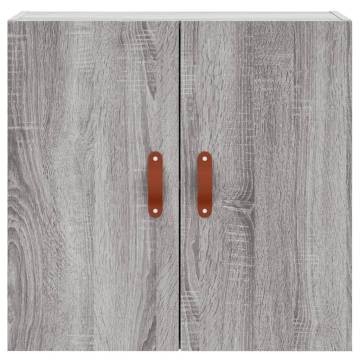 Wall Cabinet Grey Sonoma - 60x31x60 cm Engineered Wood