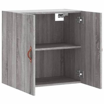 Wall Cabinet Grey Sonoma - 60x31x60 cm Engineered Wood