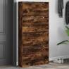 Shoe Cabinet with 4 Flip-Drawers Smoked Oak 80x21x163.5 cm Colour smoked oak Size 80 x 21 x 163.5 cm Quantity in Package 1 Number of 