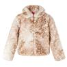 Kids' Coat Faux Fur Cognac 140 Size 140 (9-10y) 