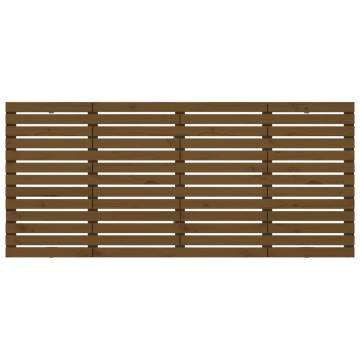 Honey Brown Wall Headboard – Solid Pine Wood | HipoMarket