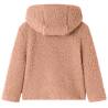 Kids' Hooded Jacket Teddy Faux Fur - Light Cognac (92)